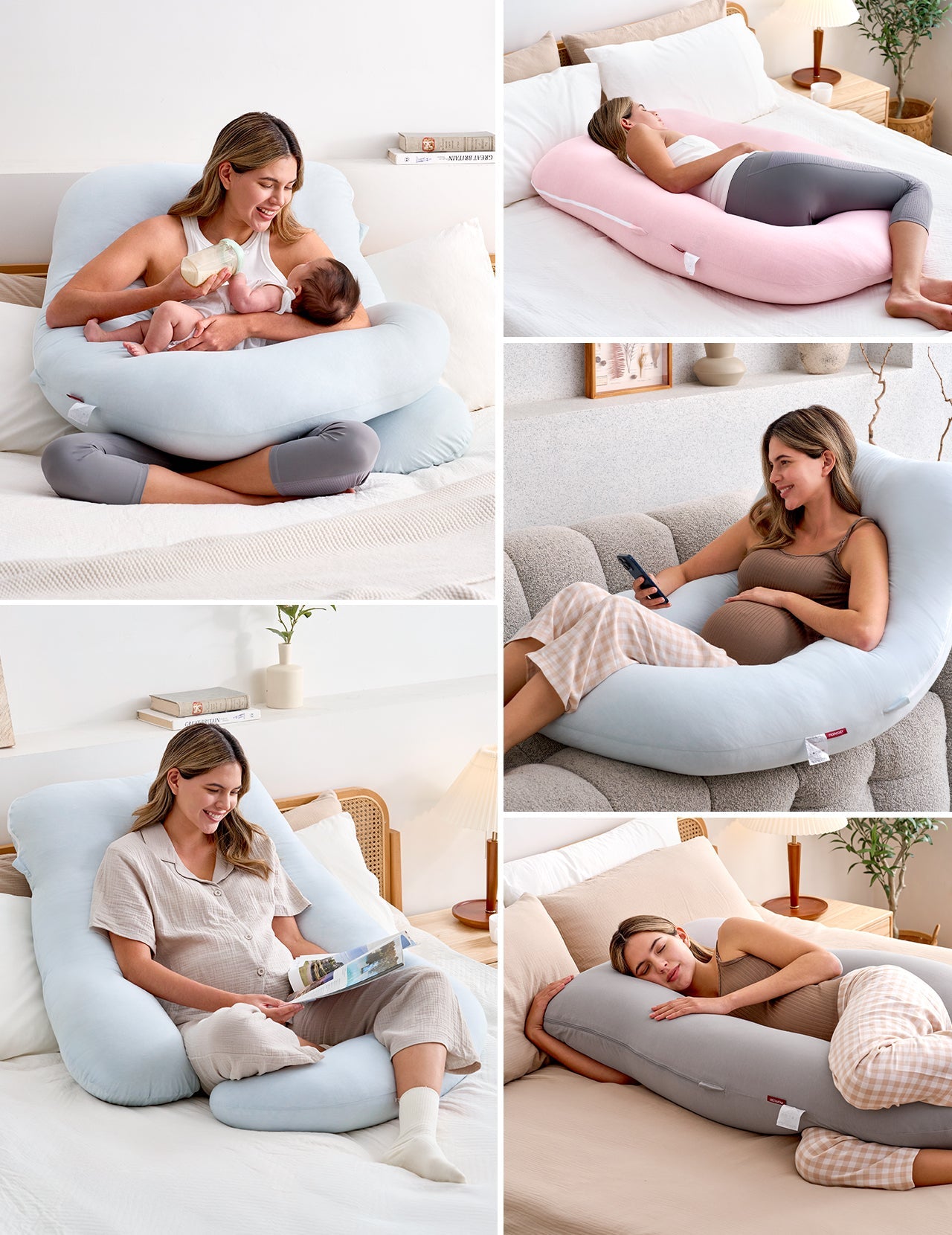 Huggable - Almohada Corporal de Maternidad en Forma de U