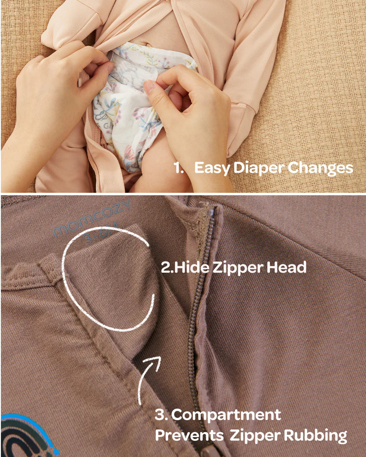 Momcozy Boy Girl Baby Pajamas - Newborn Sleepers