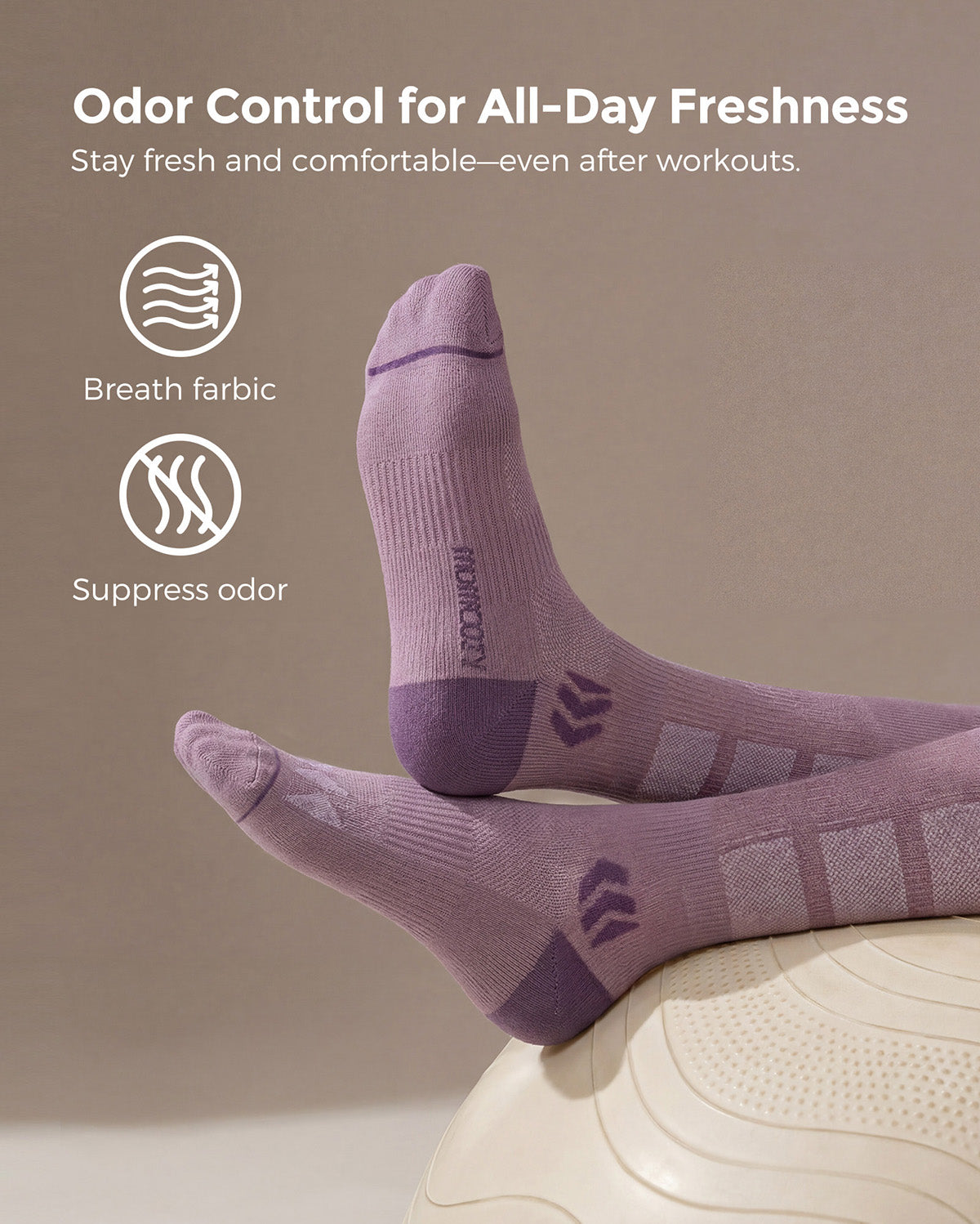 Momcozy Wide Calf Compression Socks 20-30mmHg for Sports 2 Pairs