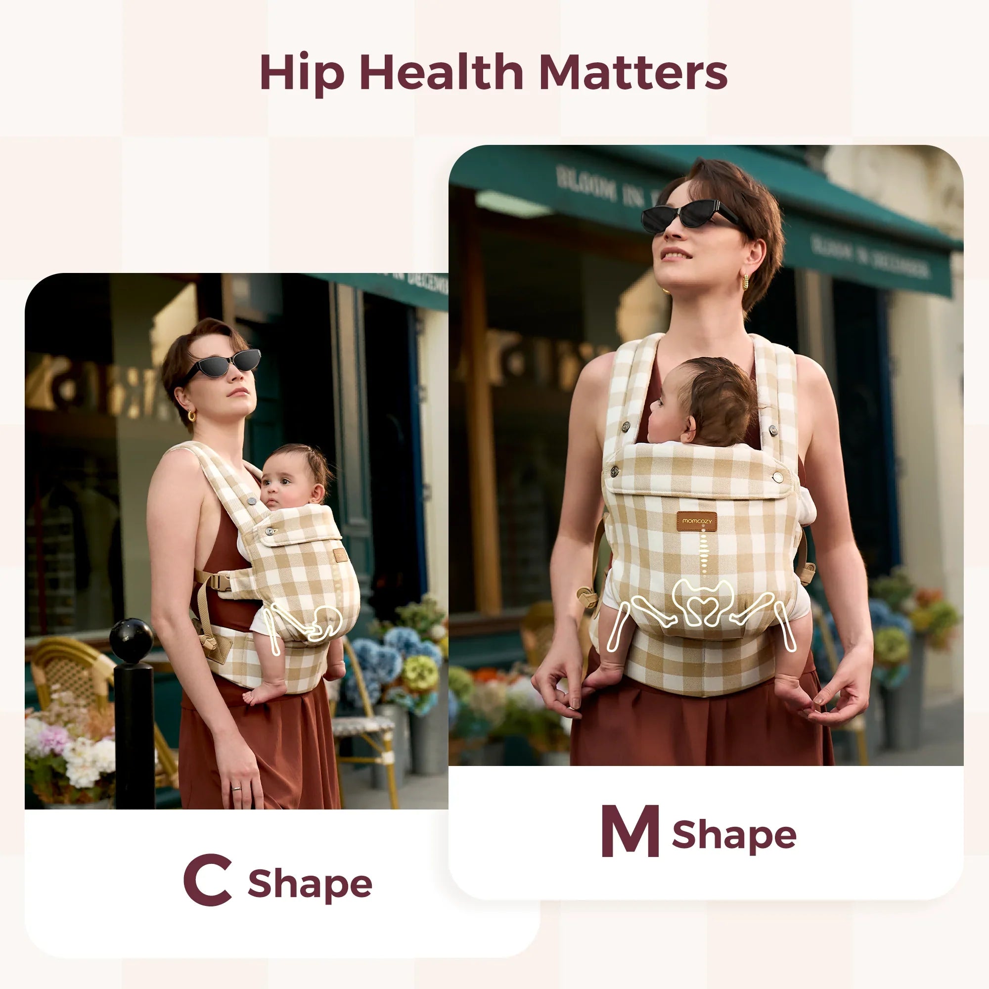 Porte-bébé Momcozy PureHug - Ergonomique, confortable & léger
