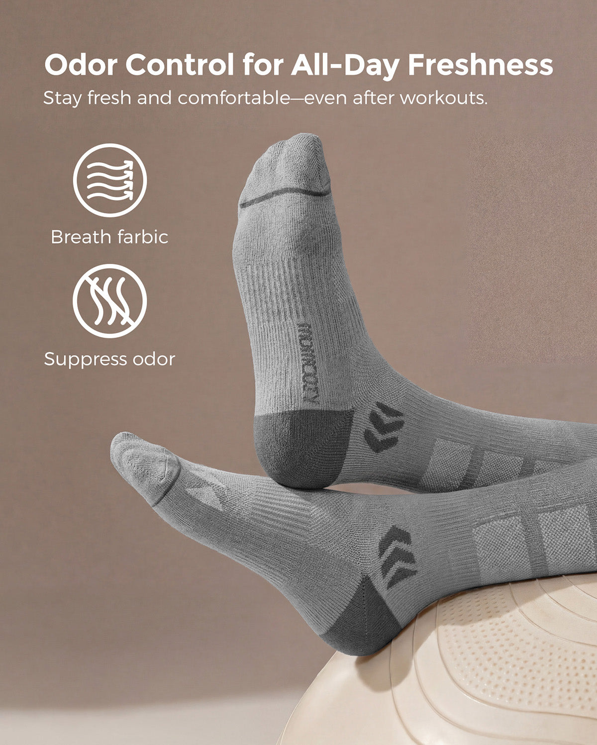 Momcozy Wide Calf Compression Socks 20-30mmHg for Sports 2 Pairs