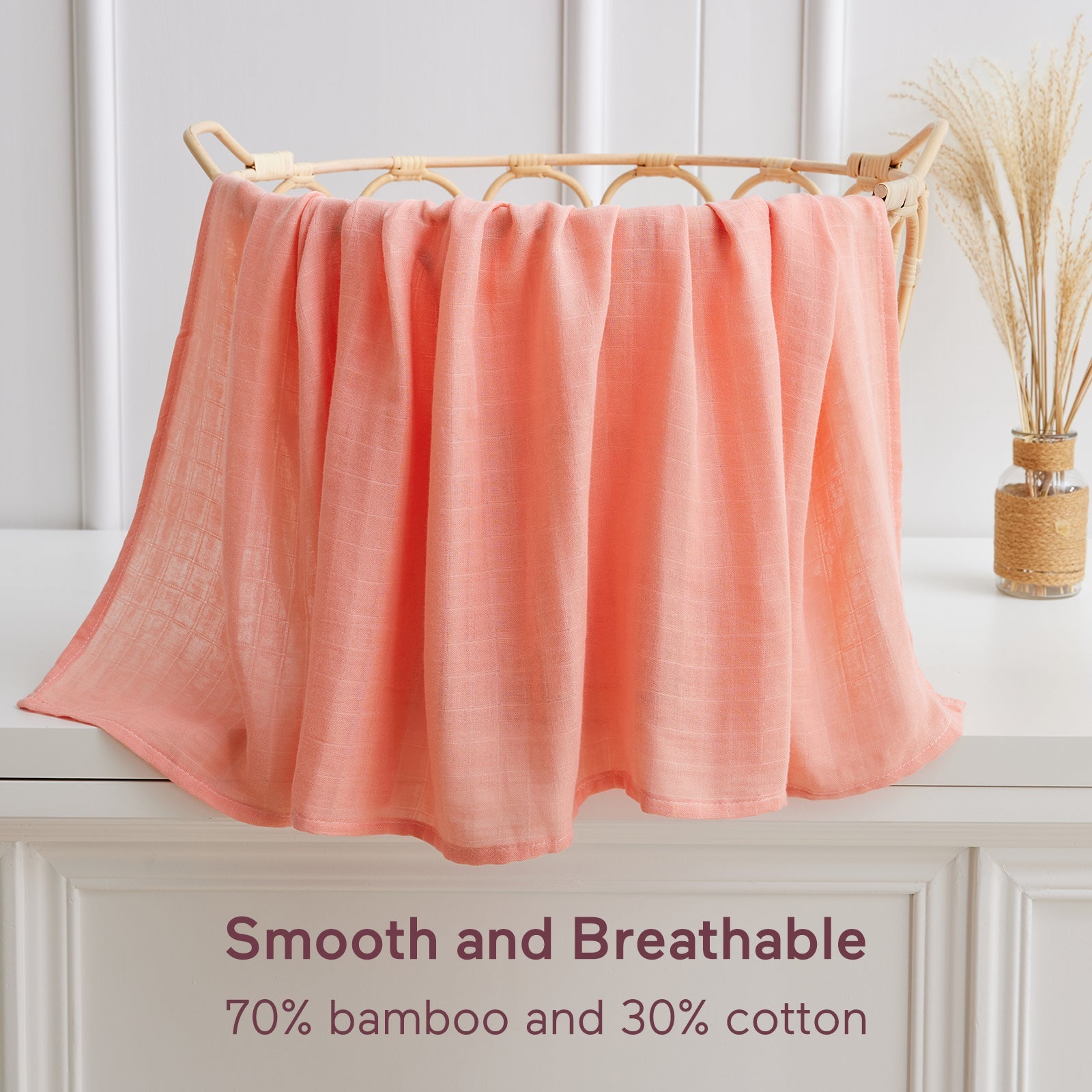 Momcozy Muslin Smouddle Baby Couvertures, 4 pack