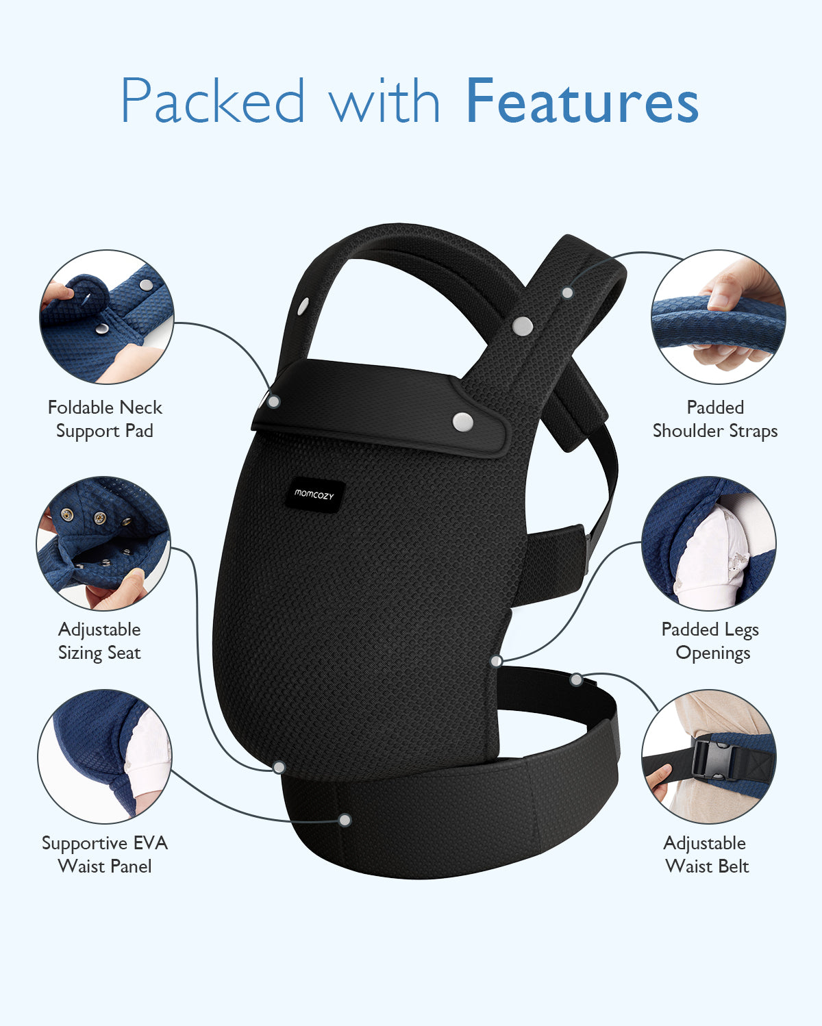 Momcozy PureHug Air Mesh Baby Carrier