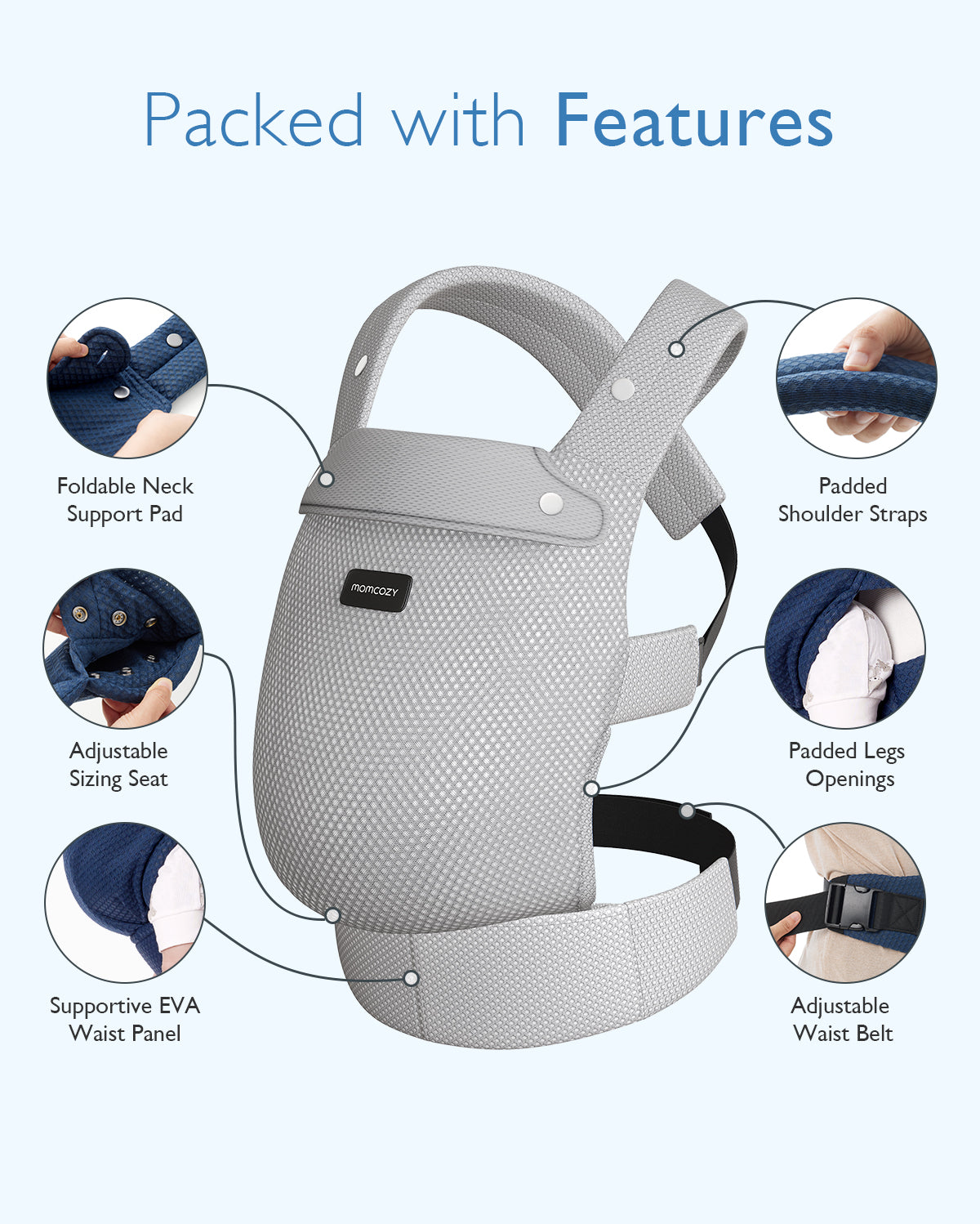 Momcozy PureHug Air Mesh Baby Carrier