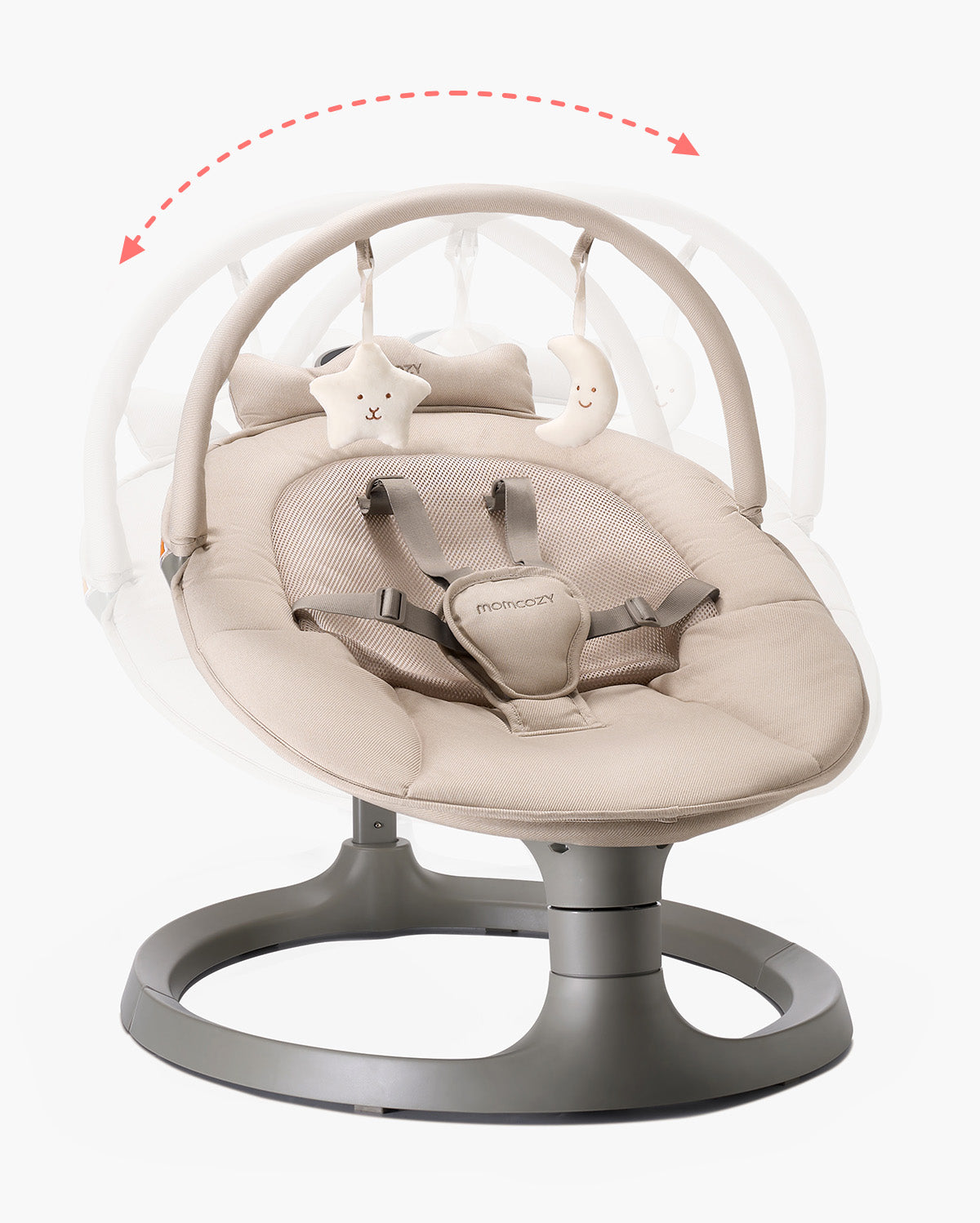 Columpio eléctrico para bebés 2 en 1 de Momcozy