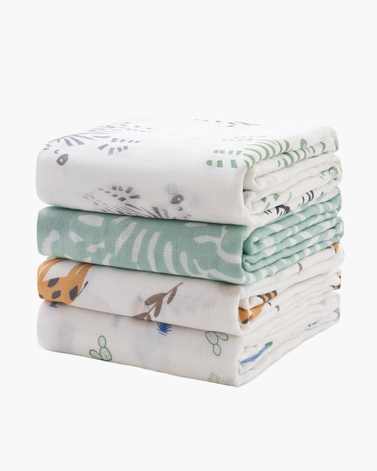 Translation missing: pl.Momcozy Softness Swaddle Koce - Purple Flower (2 paczki)