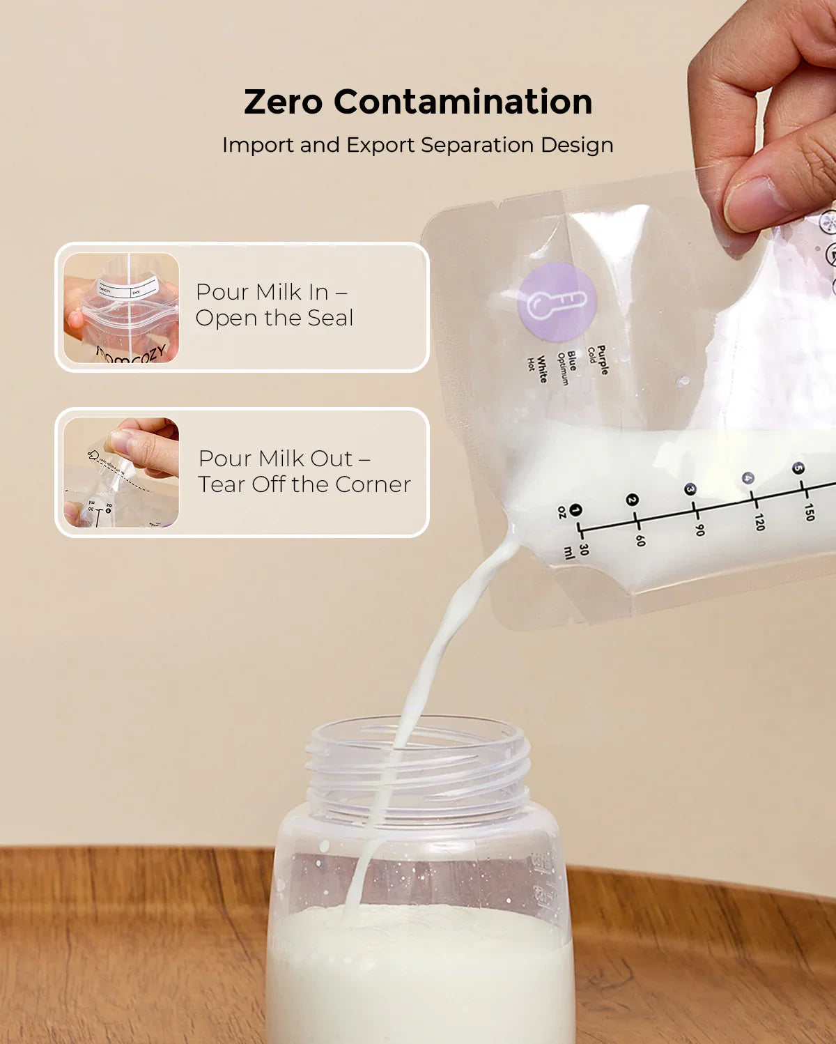 Nutri Smart Baby Bottle Warmer and 120 Count Breastmilk Storage Bags