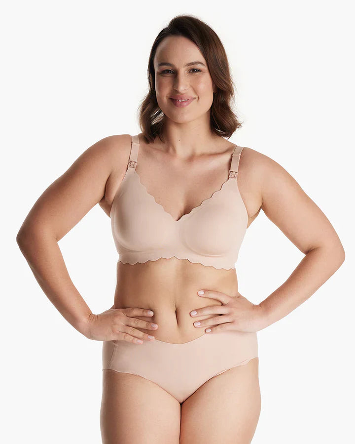 Jelly Strip – Lot de 2 soutiens-gorge d’allaitement push-up sans couture à motif floral