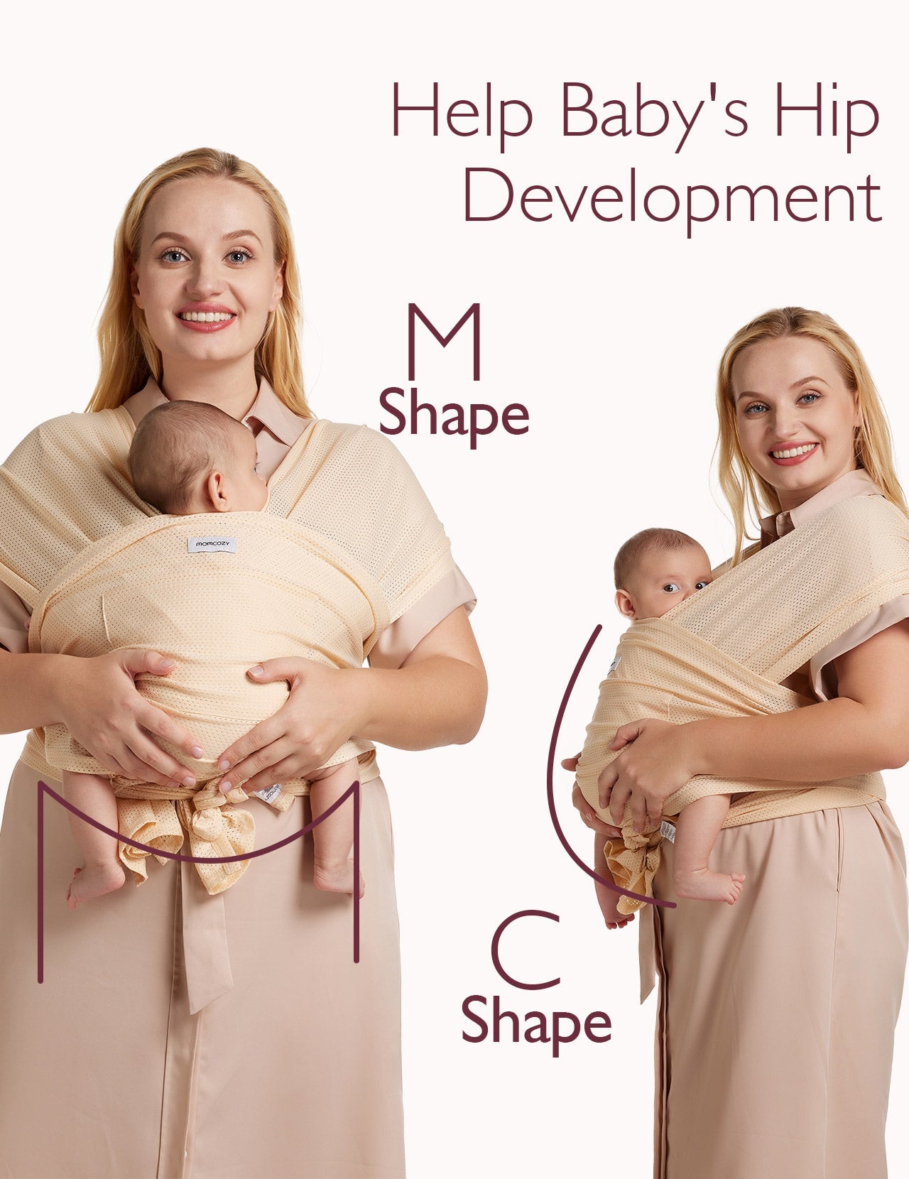 Fácil de llevar con las manos libres - Portabebés Wrap