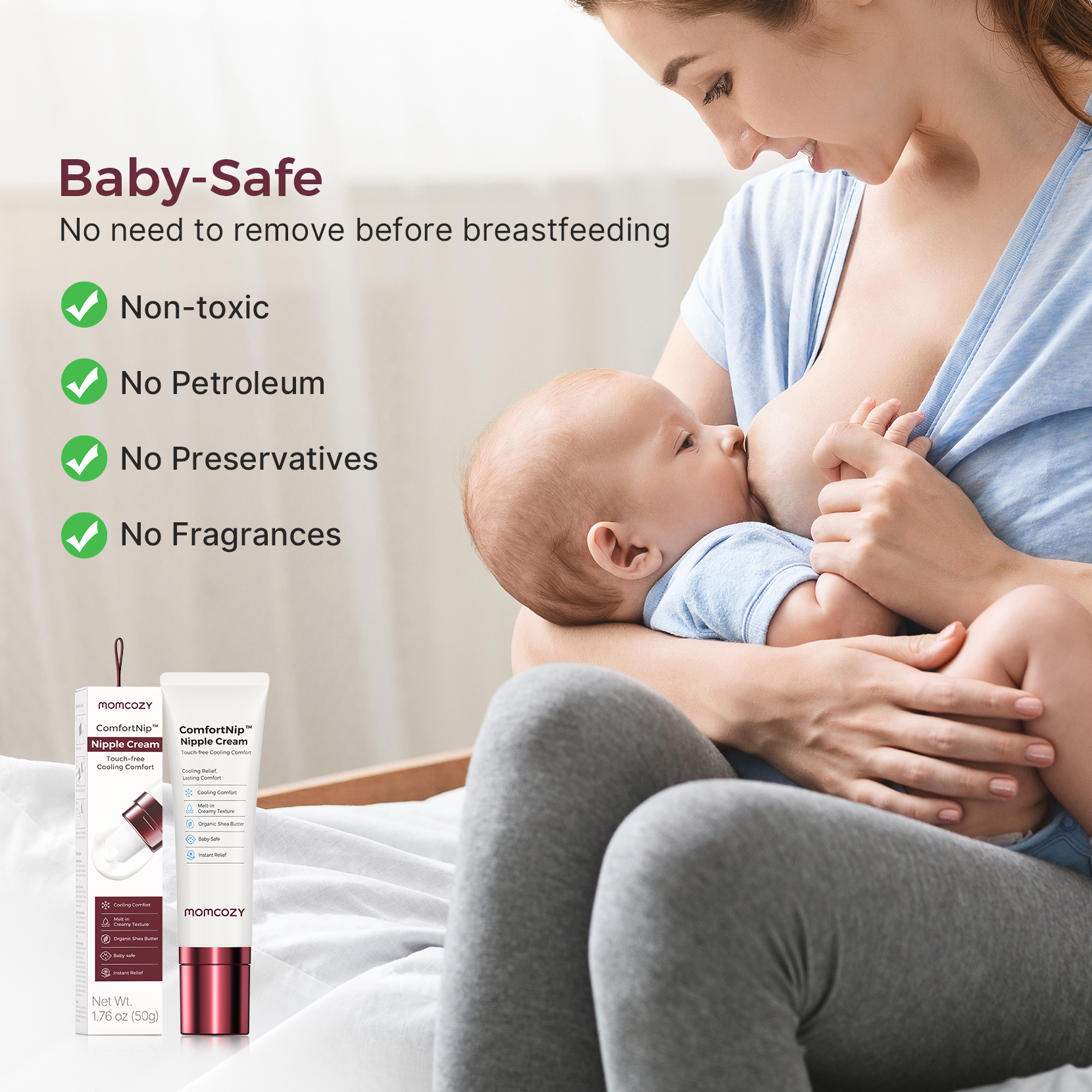 Momcozy ComfortNip™ Cooling Comfort & Touch Free Nipple Cream