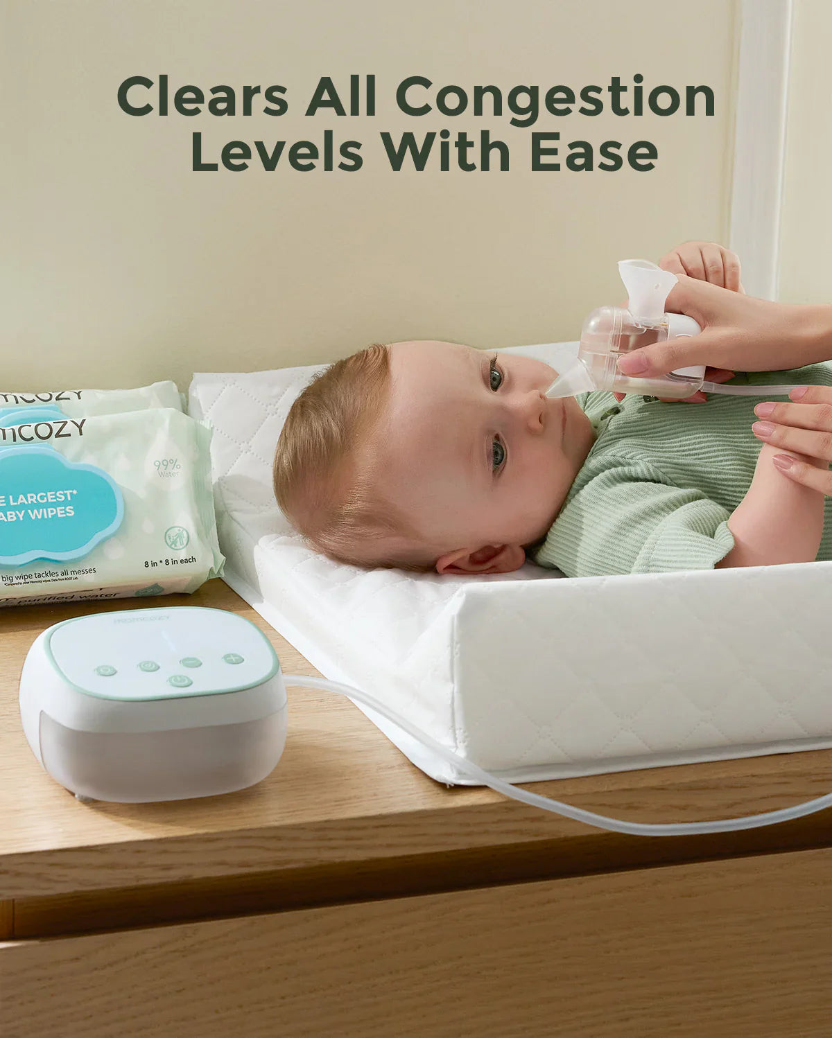 Momcozy BreezyClear Pro™ 2-in-1 Spray & Suction Electric Nasal Aspirator