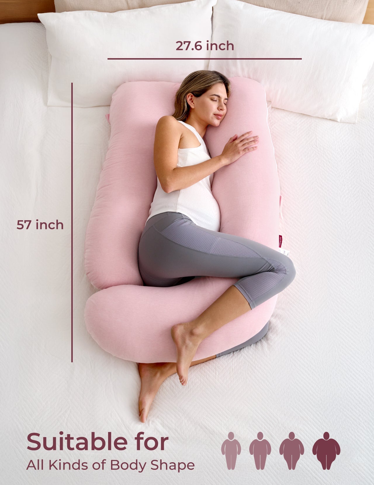 Huggable - Almohada Corporal de Maternidad en Forma de U