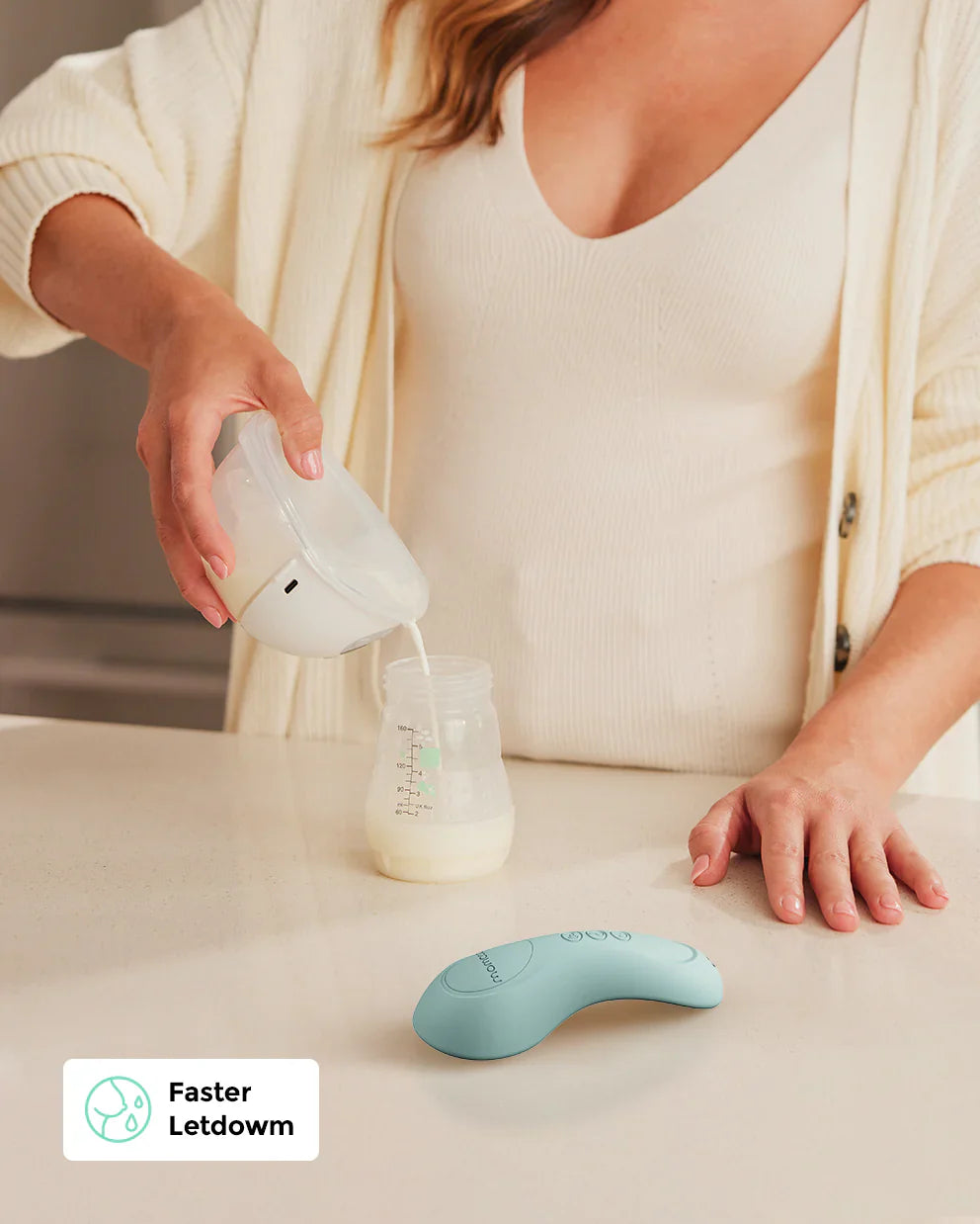 Masseur de lactation à pétrissage réglable en 3 modes