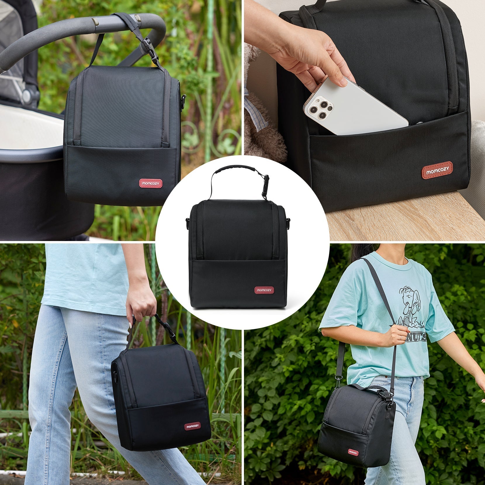 Bolsa aislante para biberones Momcozy