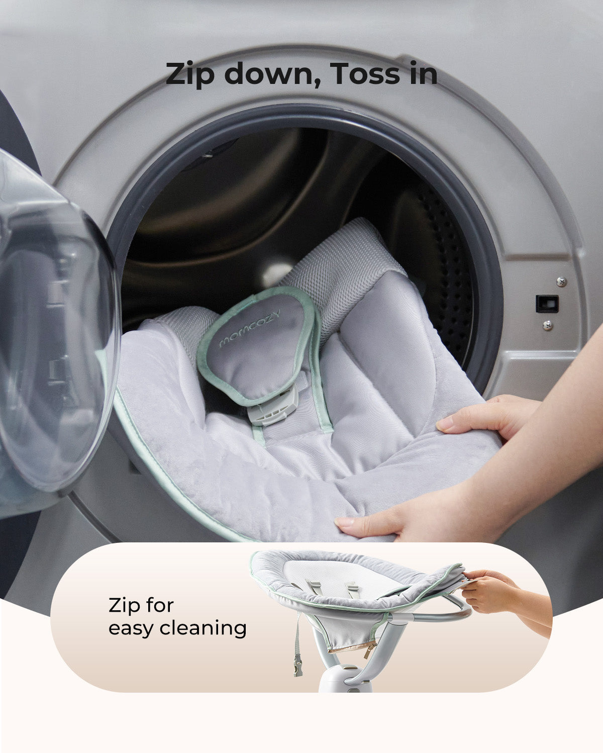 Momcozy CocoSway 3D-Motion Elektrische Babyschaukel