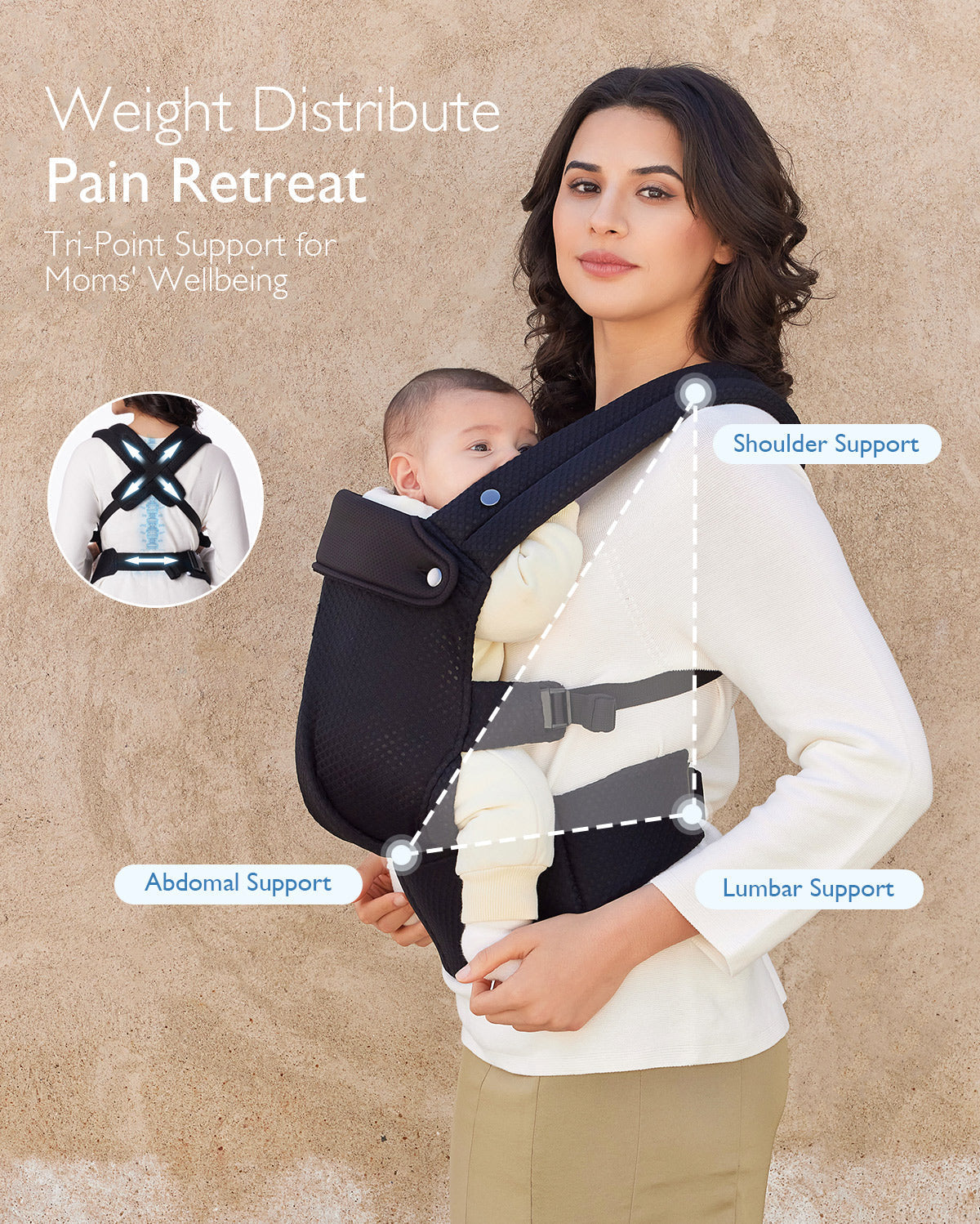 Momcozy PureHug Air Mesh Baby Carrier