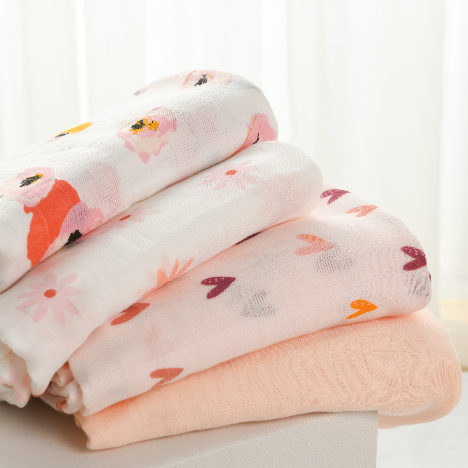 Momcozy Muslin Smouddle Baby Couvertures, 4 pack