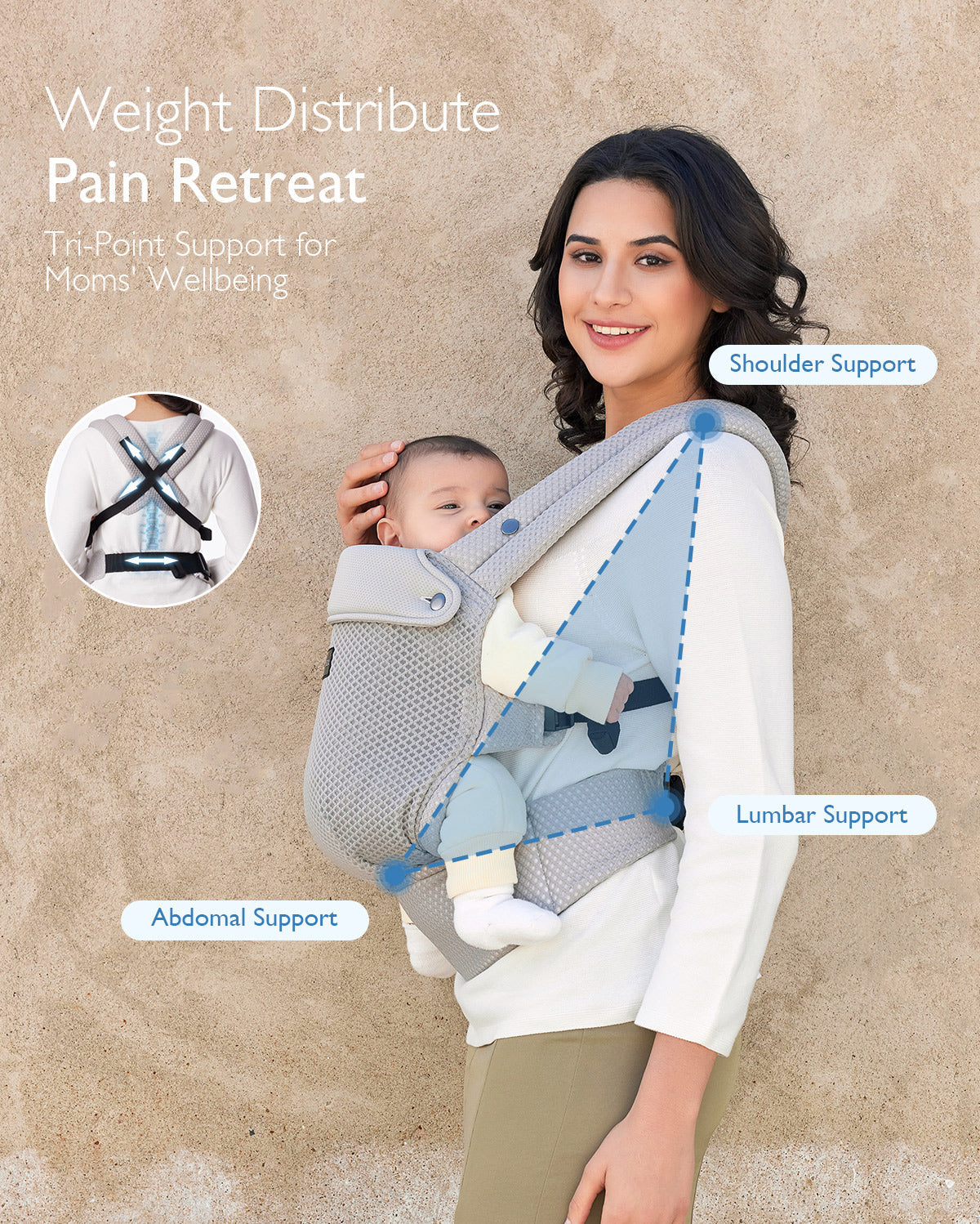 Momcozy PureHug Air Mesh Baby Carrier