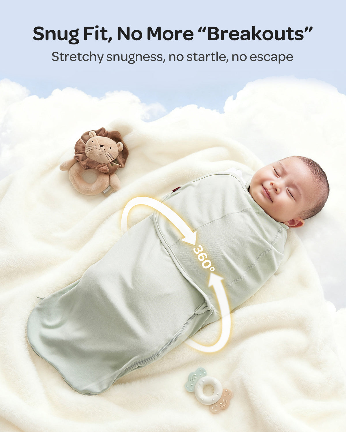 Mapas de bebé Momcozy Muslin Swaddle, 4 paquete