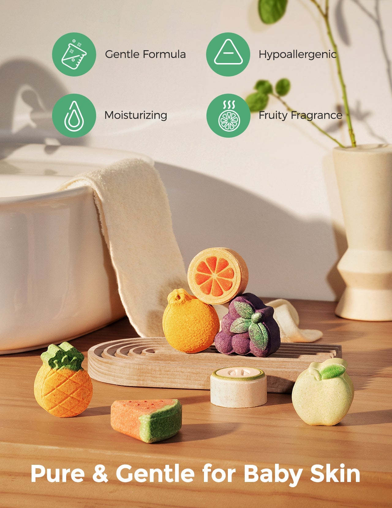 Momcozy Fruit Paradise Bath Bombs Gift Set (14 Pcs)
