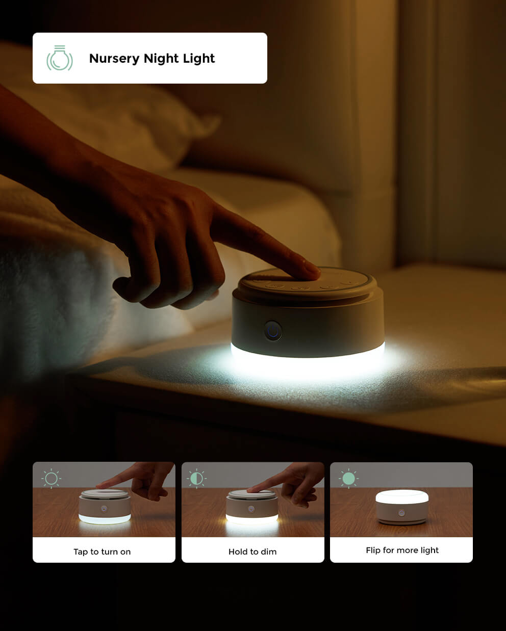 Machine sonore portable pour bébé Momcozy – Bruit blanc, Longue durée de batterie