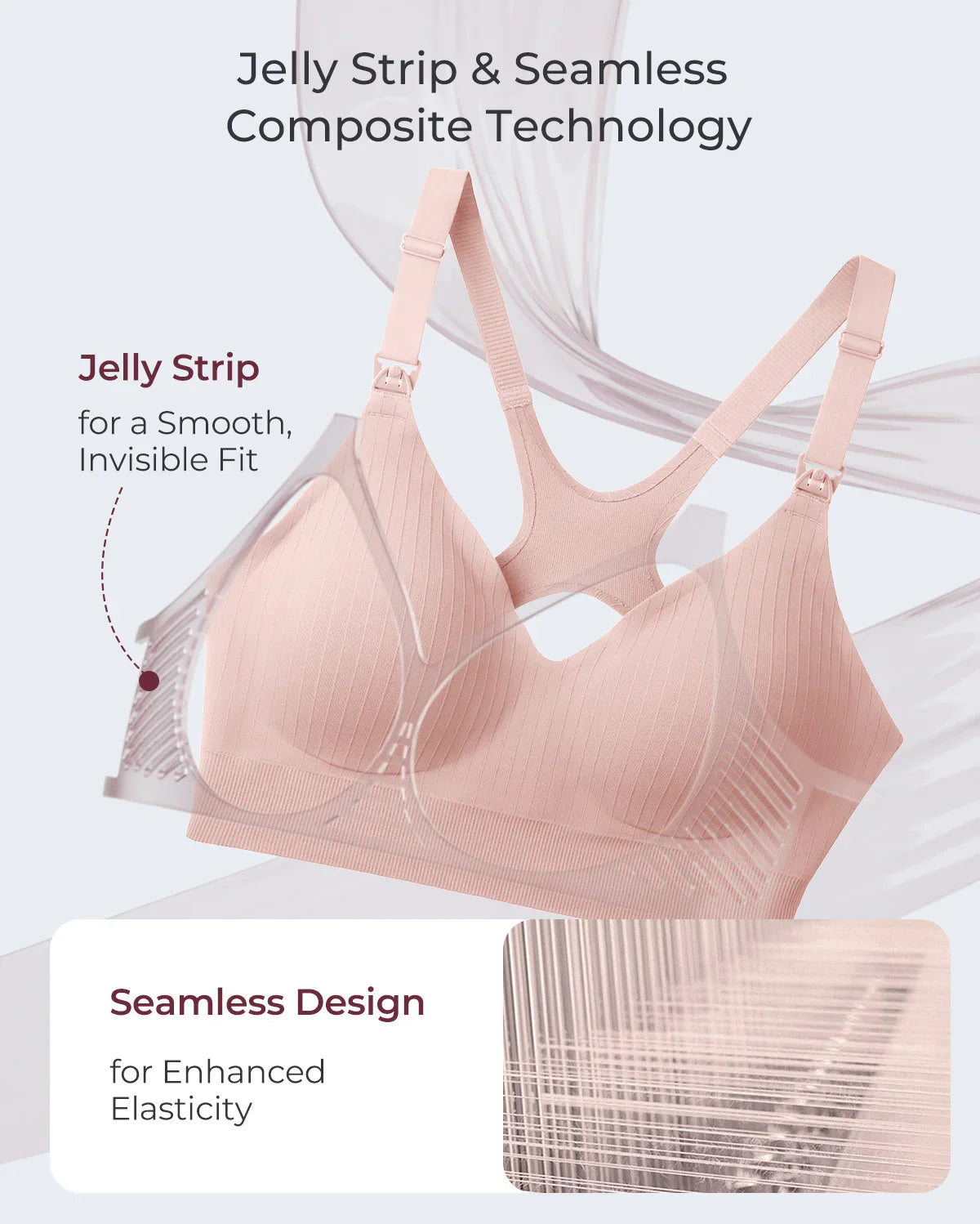 Momcozy CoolFit Biustonosz Sportowy do Karmienia – Racerback
