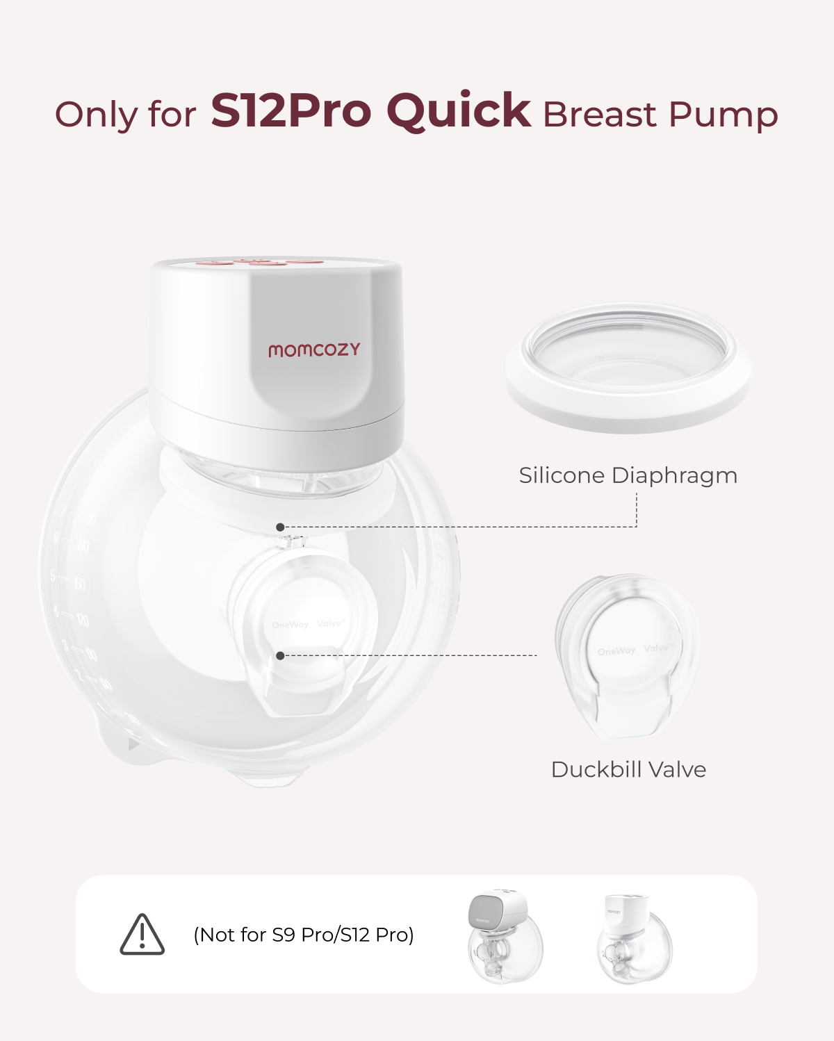 S12 Pro Quick Breast Pump Replacement Parts