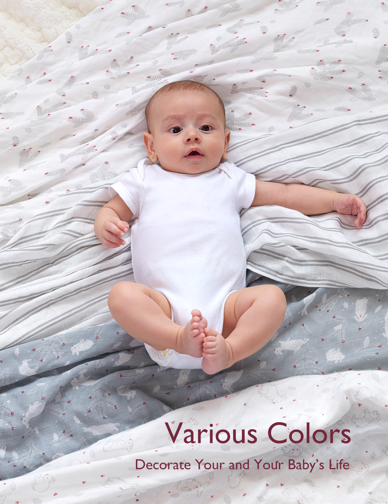 Momcozy Muslin Smouddle Baby Couvertures, 4 pack