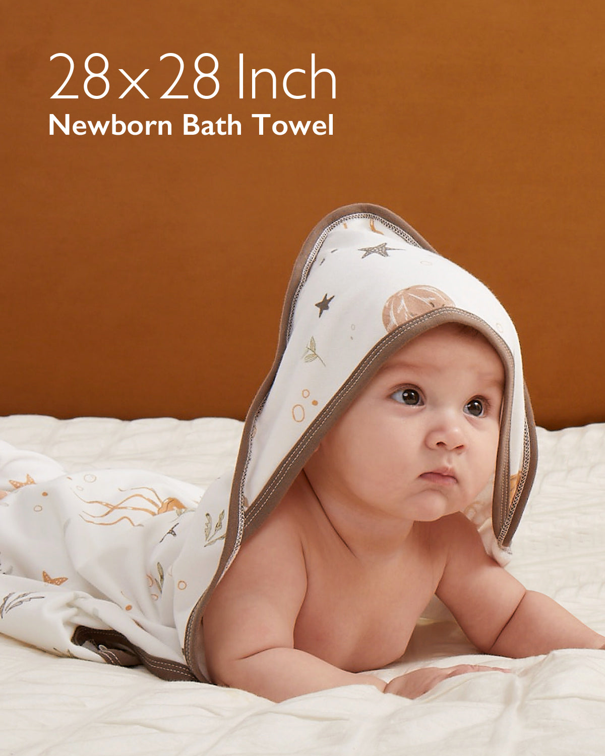 Momcozy Baby Hooded Towel - Ocean Whimsy, 2-Pack