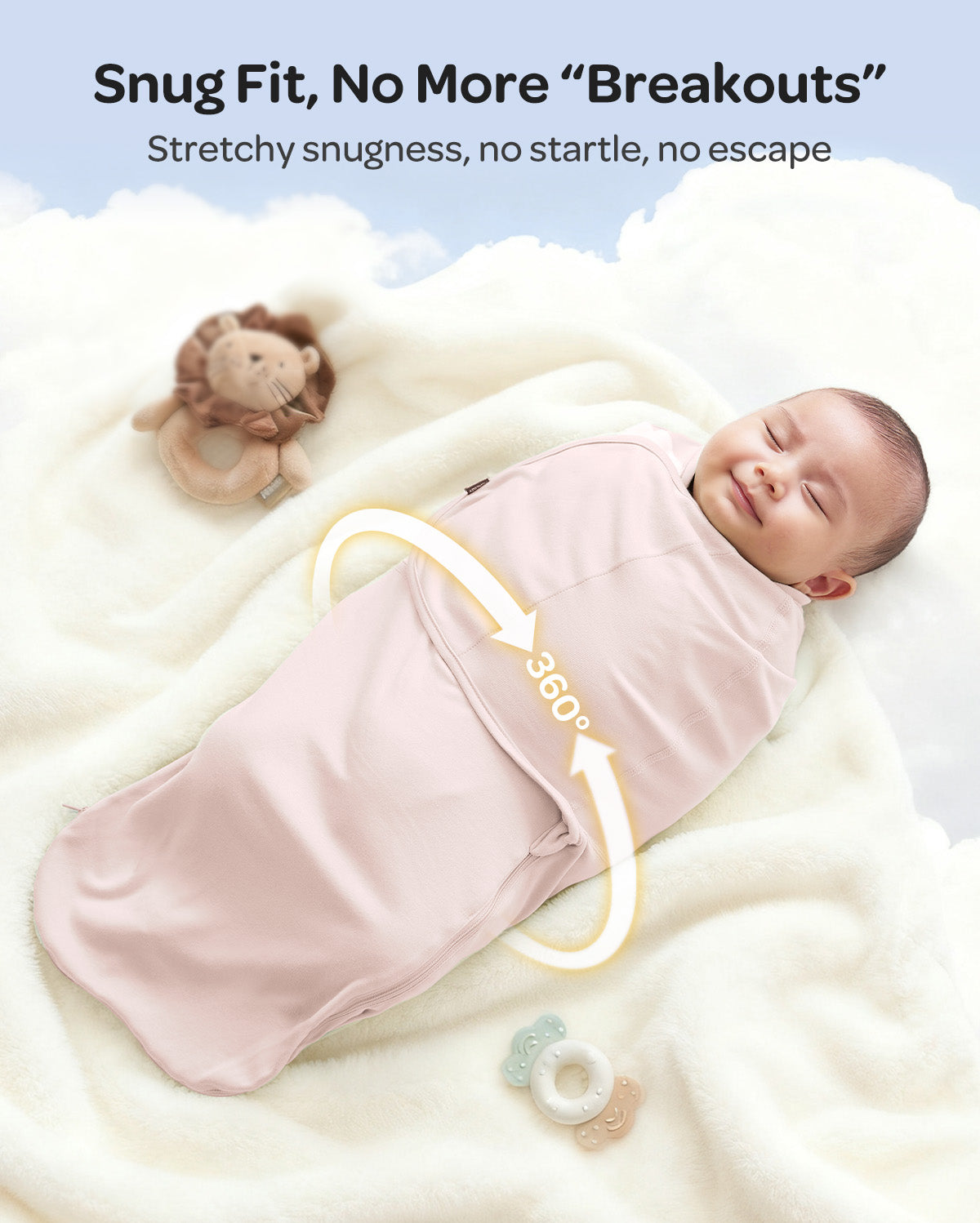 Mapas de bebé Momcozy Muslin Swaddle, 4 paquete