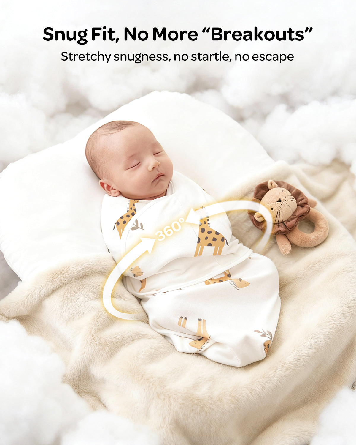 Mapas de bebé Momcozy Muslin Swaddle, 4 paquete