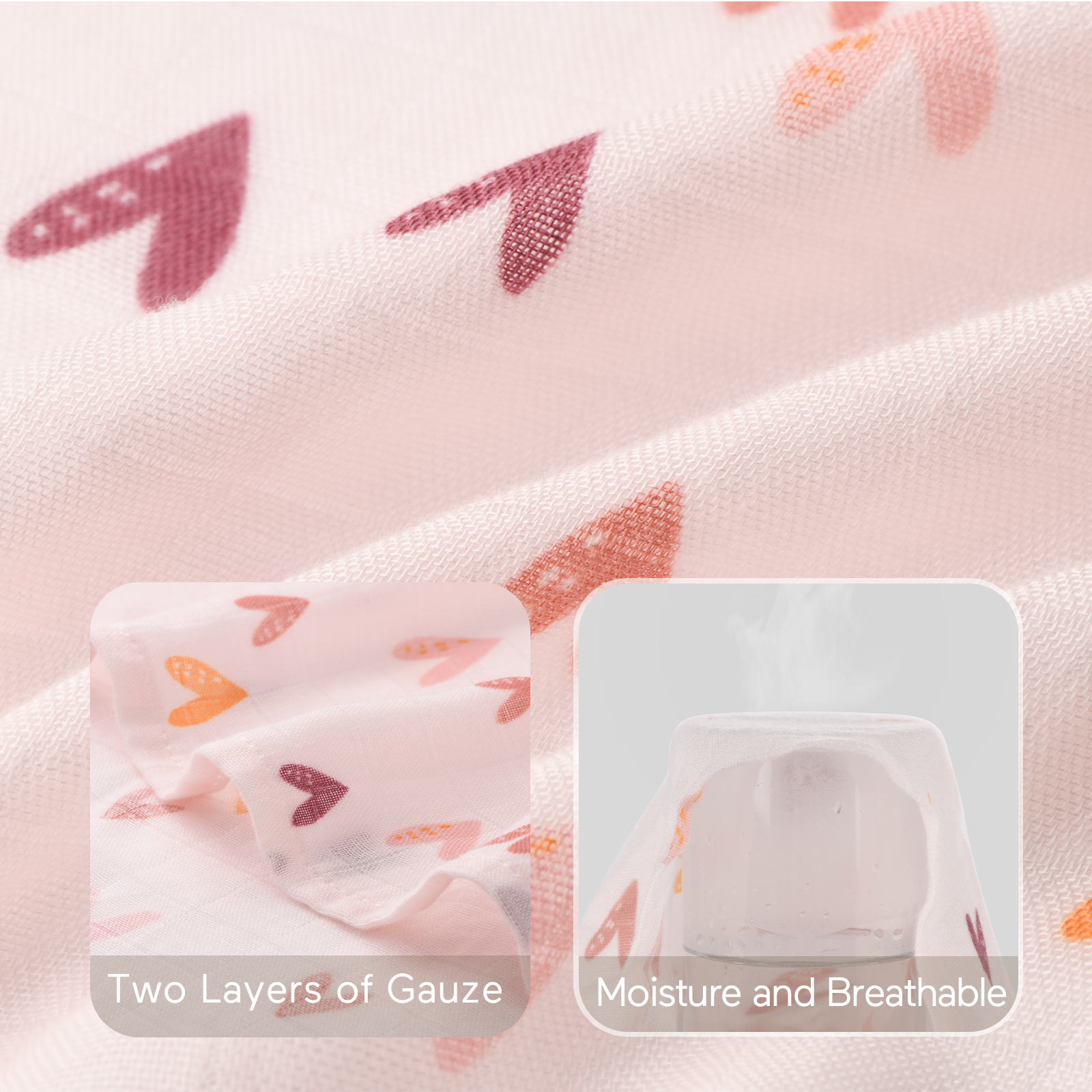 Momcozy Muslin Smouddle Baby Couvertures, 4 pack