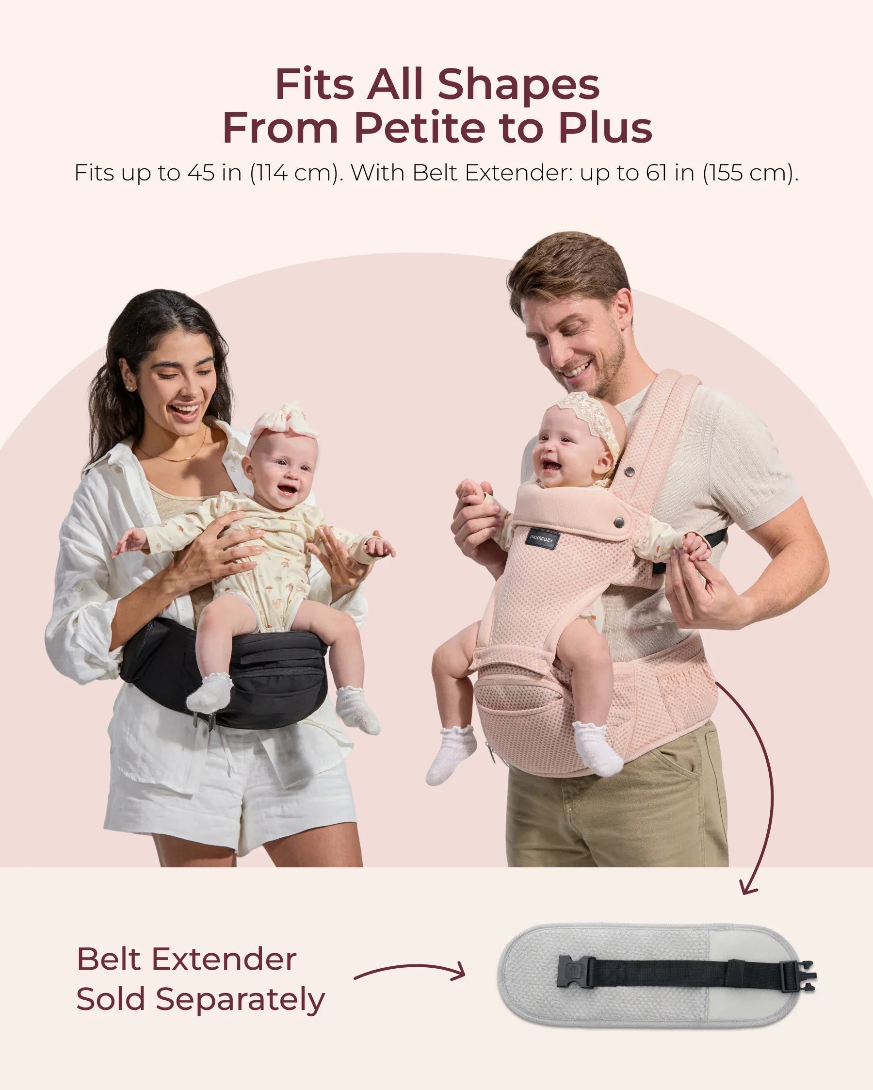 Momcozy 2-in-1 Nosidełko Biodrowe