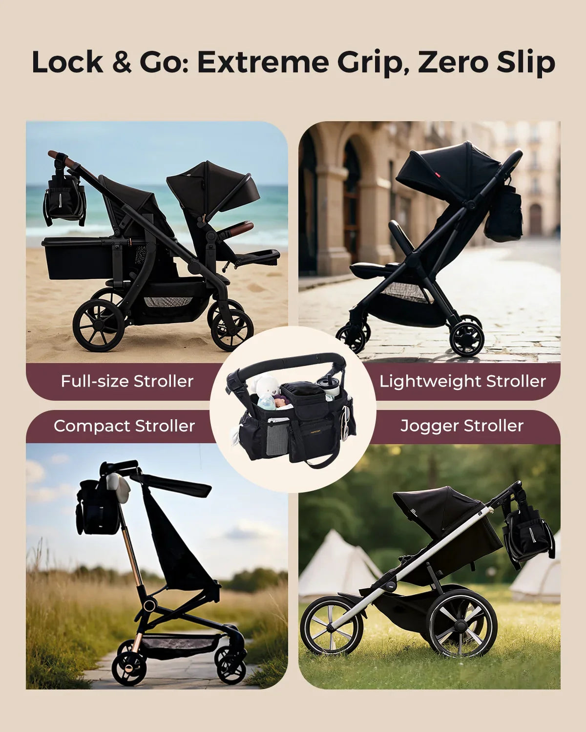 Momcozy Extra Large Stroller Organizer