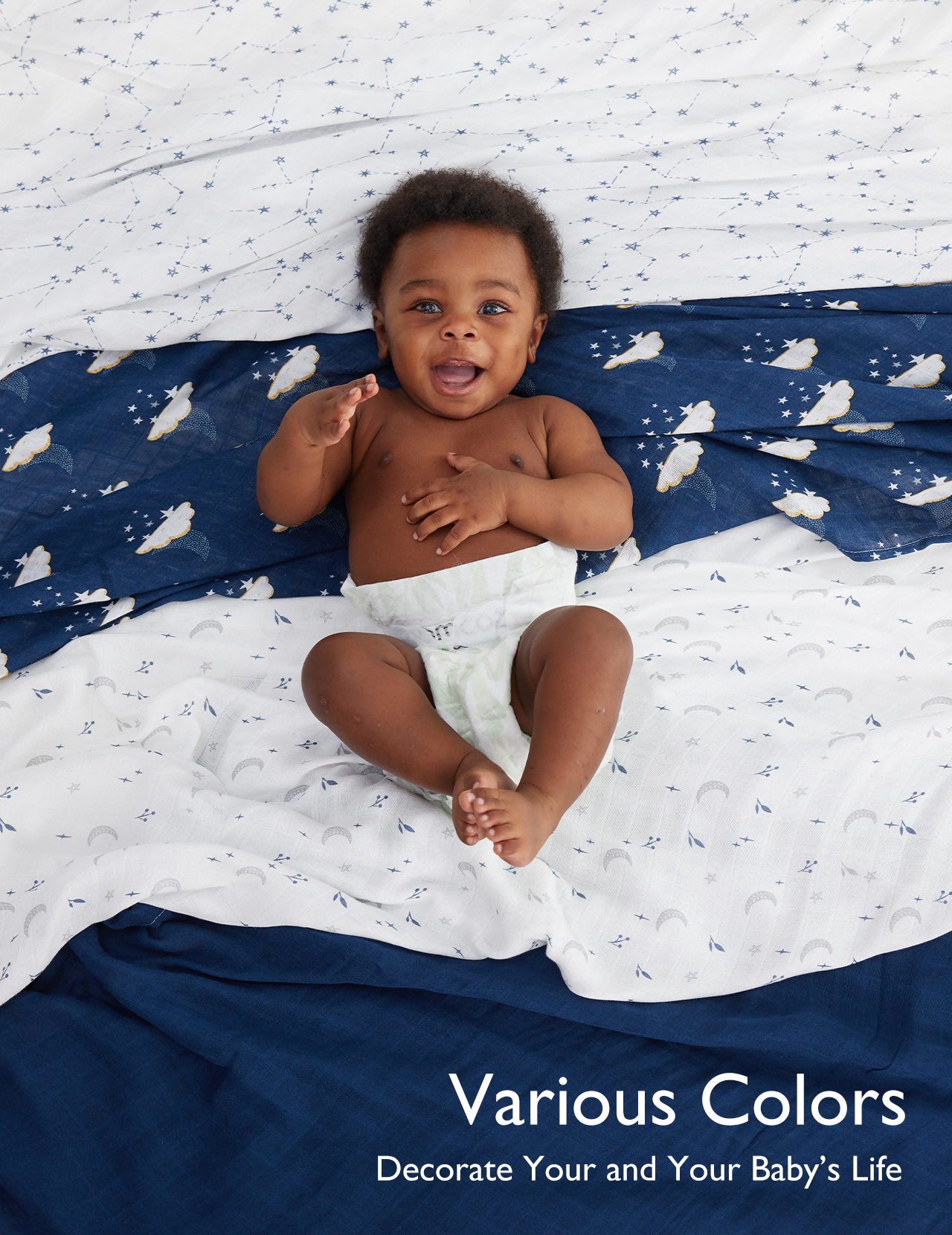 Momcozy Soiltness Smouddle Couvertures - Fleur violette (2 pack)