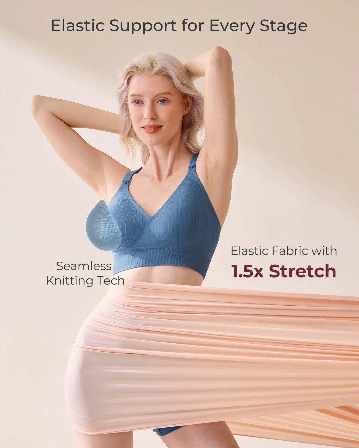 Momcozy CoolFit Biustonosz Sportowy do Karmienia – Racerback