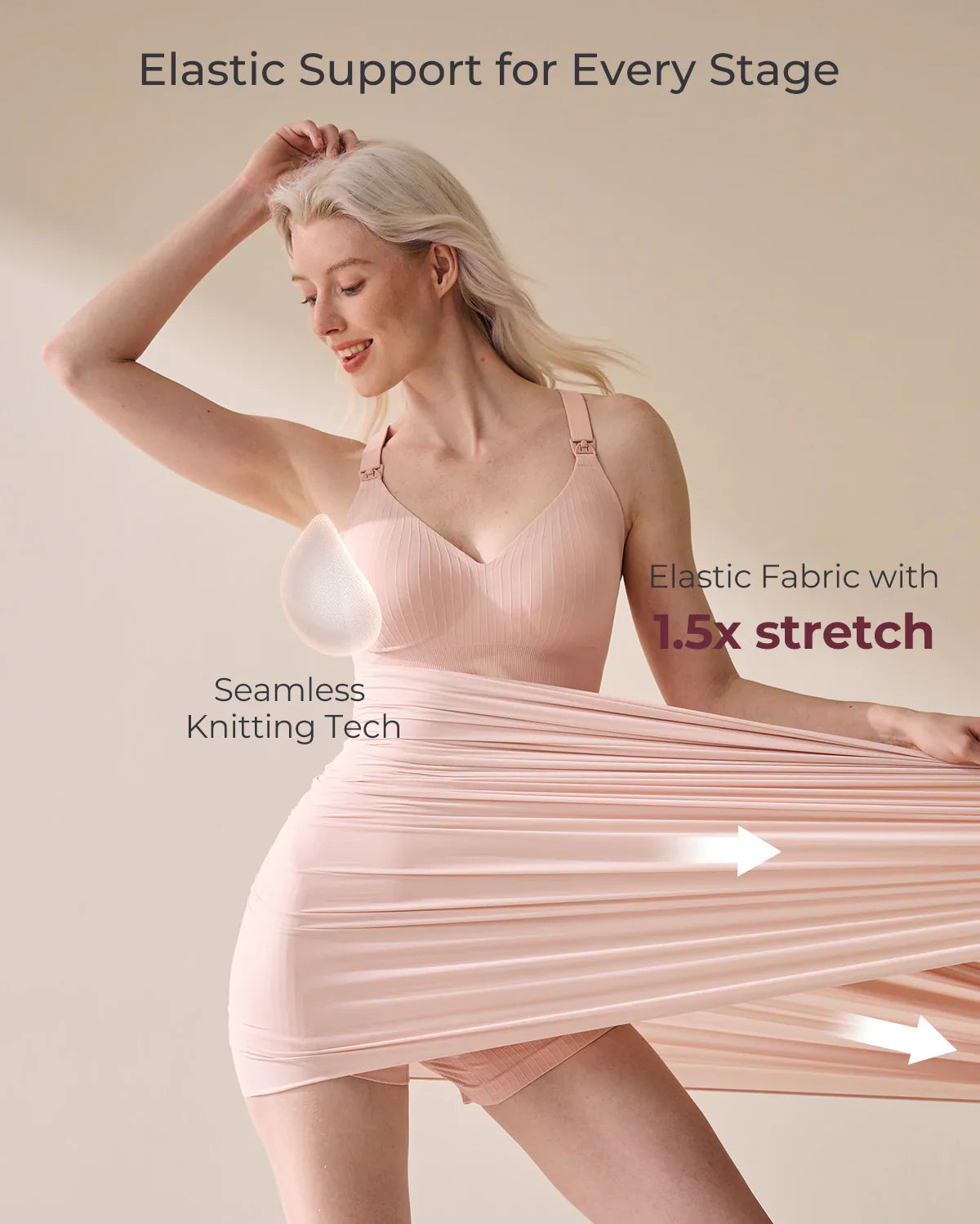 Momcozy CoolFit Biustonosz Sportowy do Karmienia – Racerback