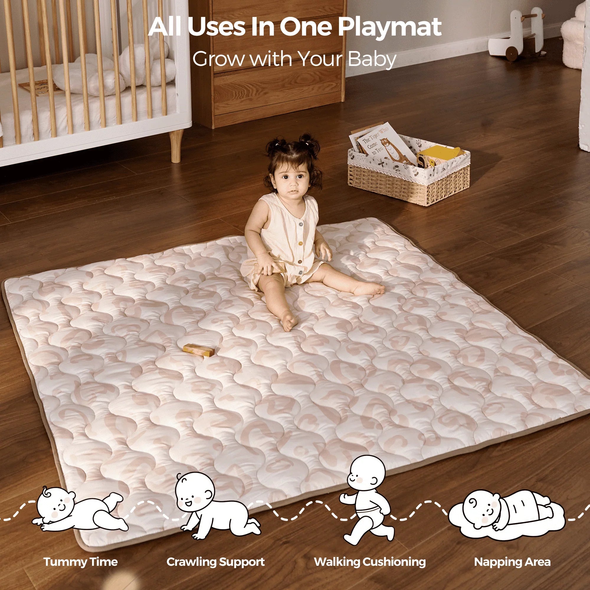 Alfombra portátil refrescante para bebé Momcozy