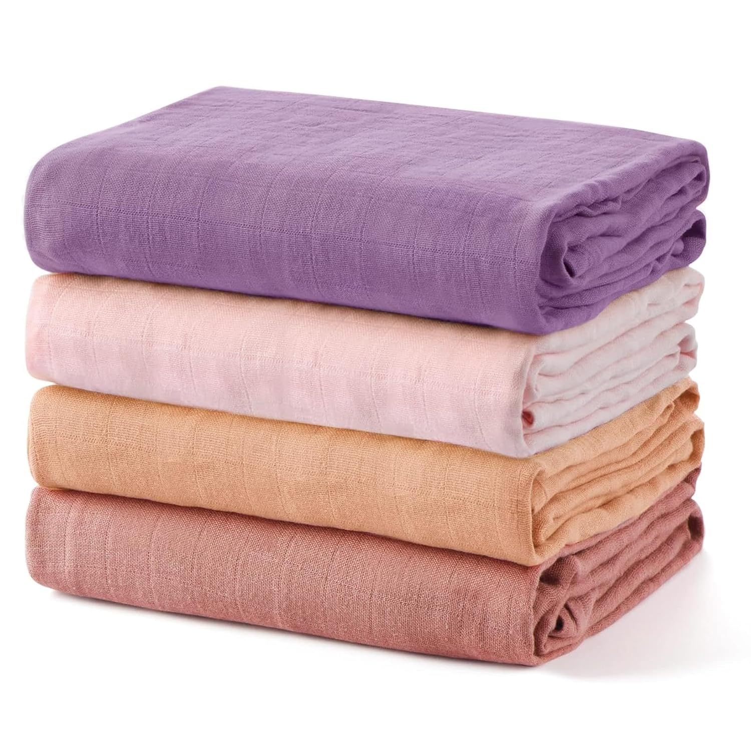 Momcozy Soiltness Smouddle Couvertures - Fleur violette (2 pack)