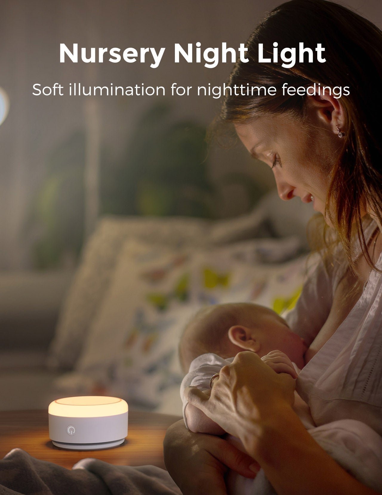 Momcozy Baby Sound Machine - Long Battery Life (Warm Light)