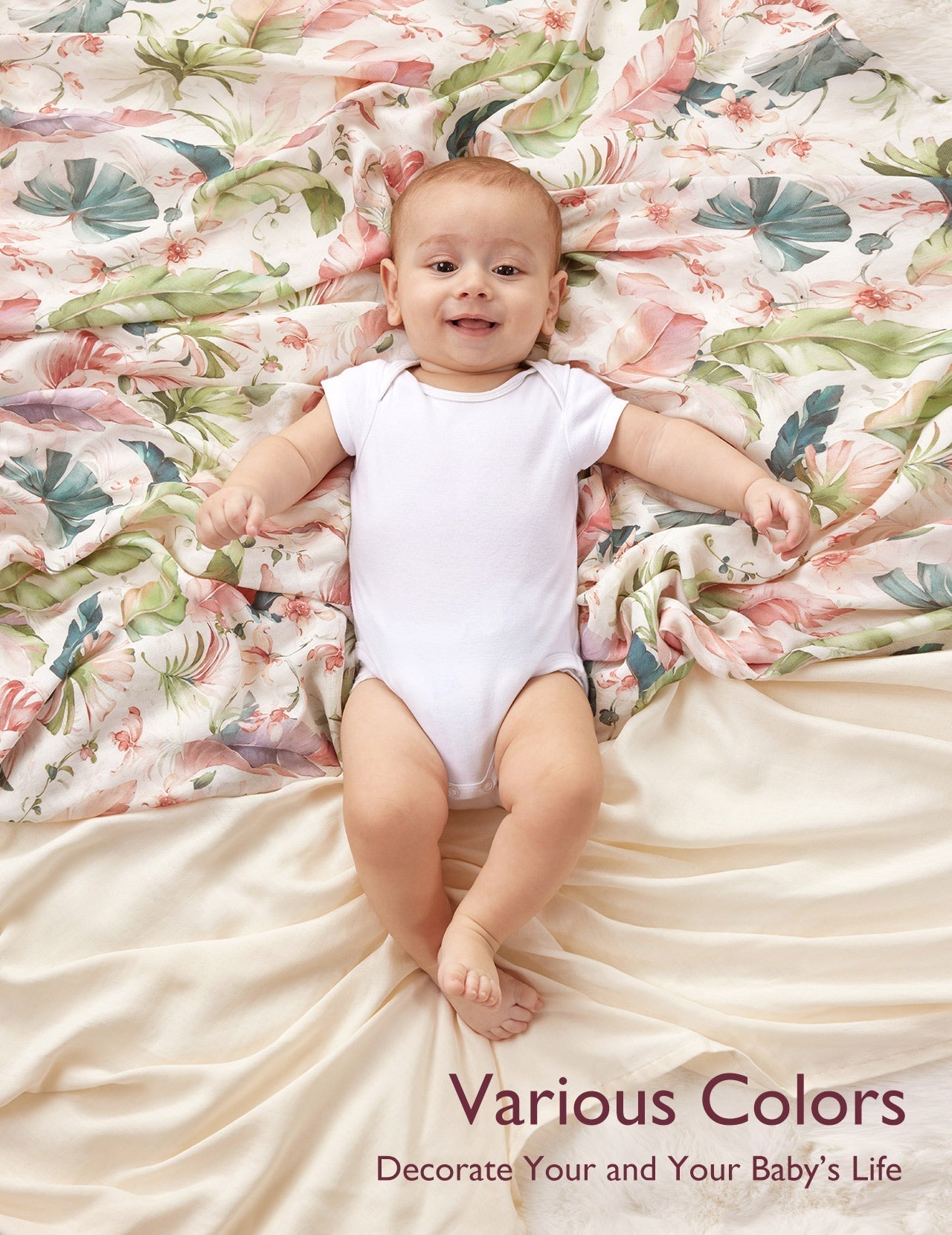 Momcozy Softness Swaddle Decken - Schöner Kaninchen (2 Pack)