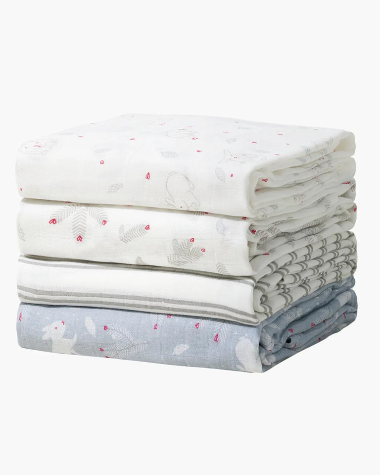 Translation missing: en.Momcozy Softness Swaddle Blankets -  Lovely Rabbit (4 Pack)