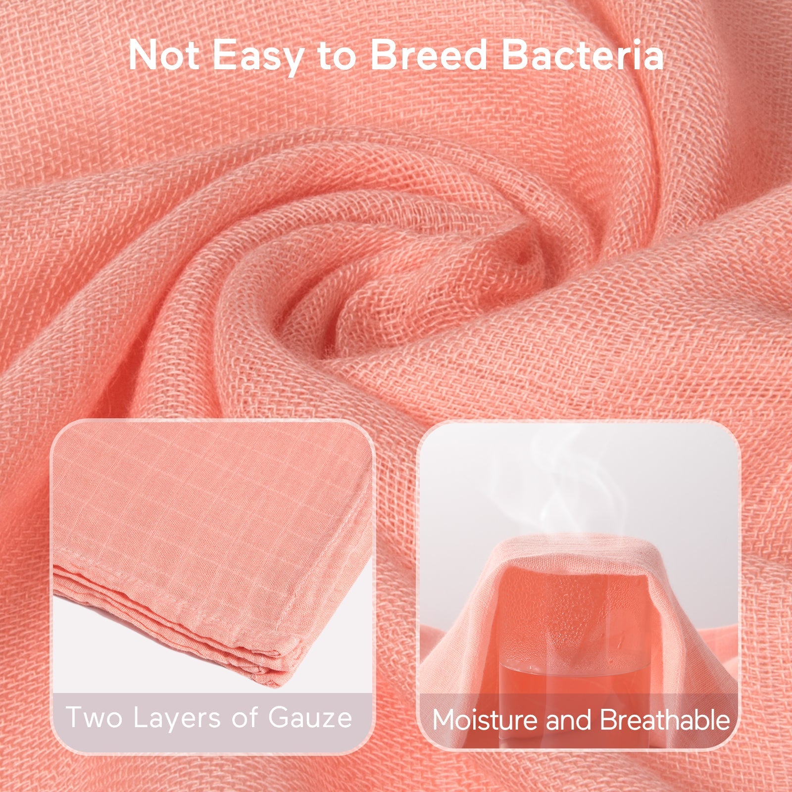 Momcozy Muslin Smouddle Baby Couvertures, 4 pack