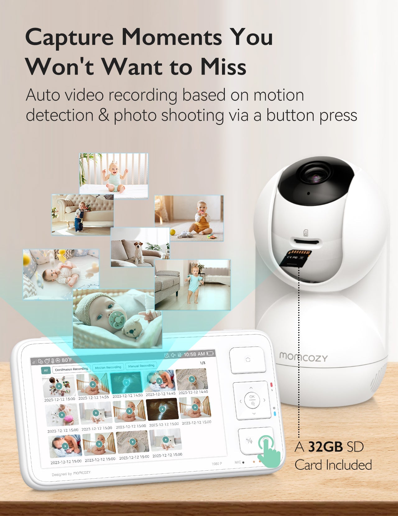 Momcozy 5.5-inch Full HD Video Baby Monitor - BM03