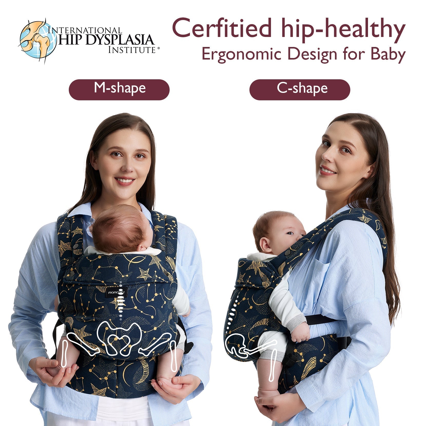 Momcozy PureHug Babytrage – Farbe Sternennacht 