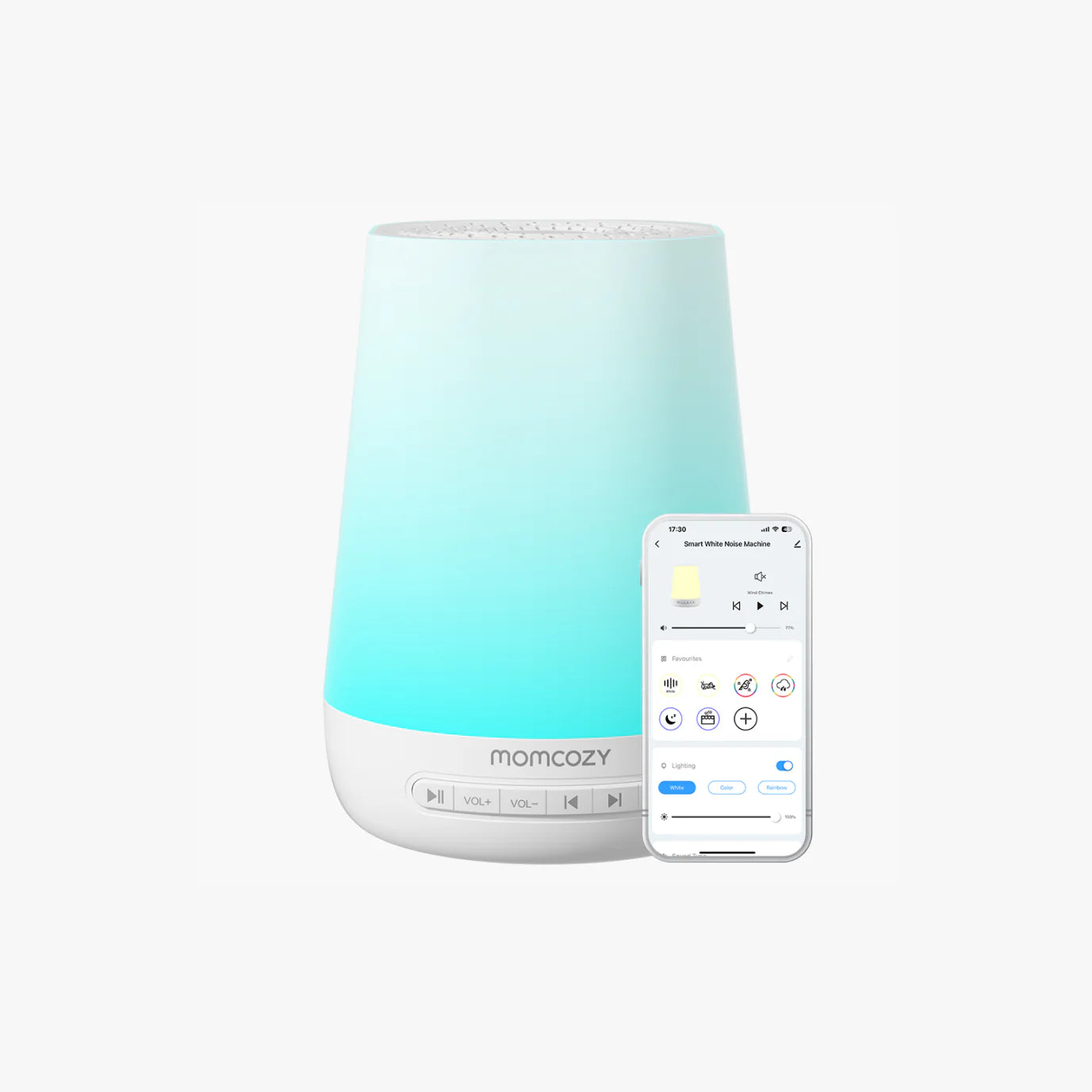 Máquina de sonido inteligente para bebés – Control remoto por app