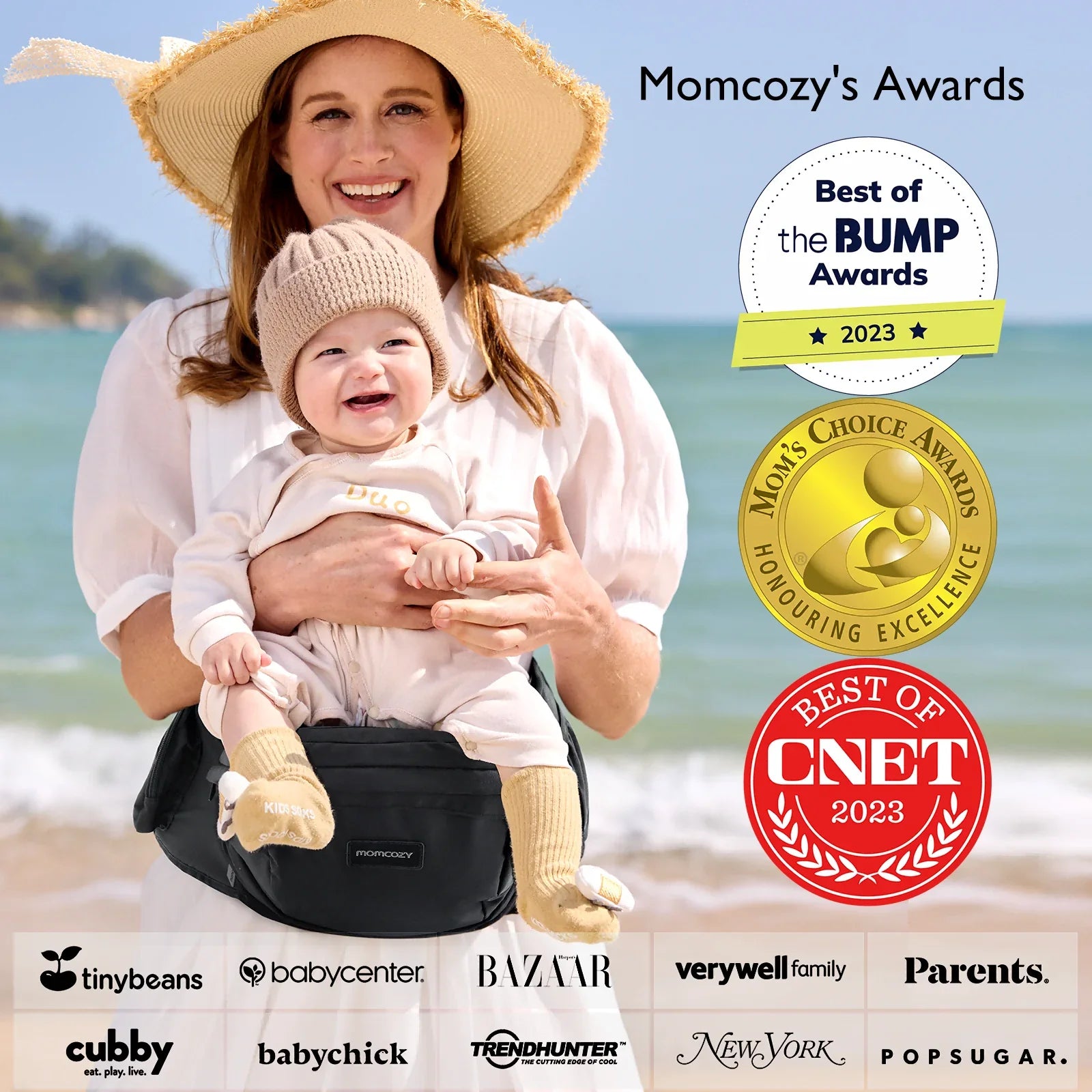 Porte-bébé Momcozy Wander360 à hanche