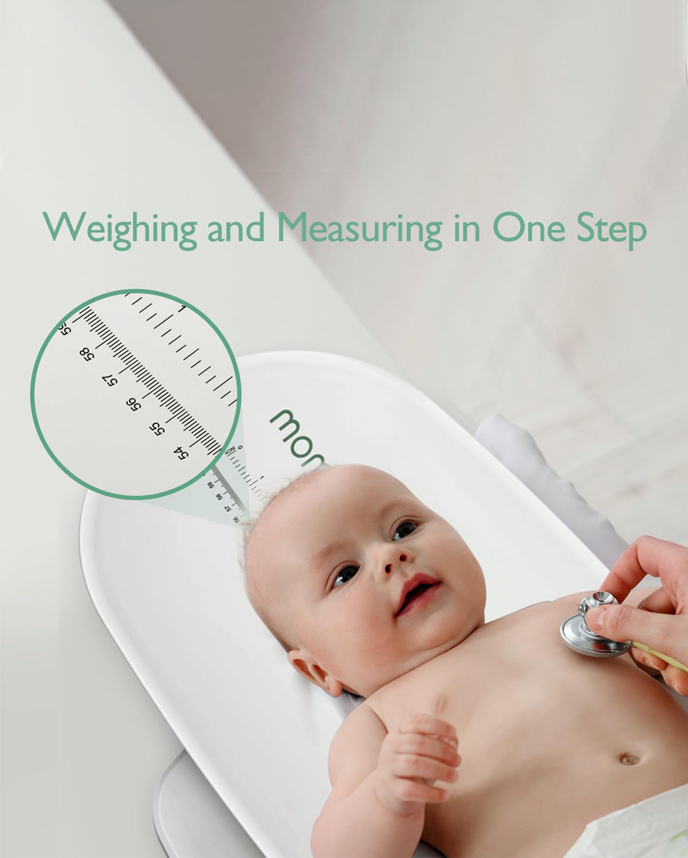 MOMCOZY Multifunktions -Baby -Skala - Gewichts- und Höhenmessung