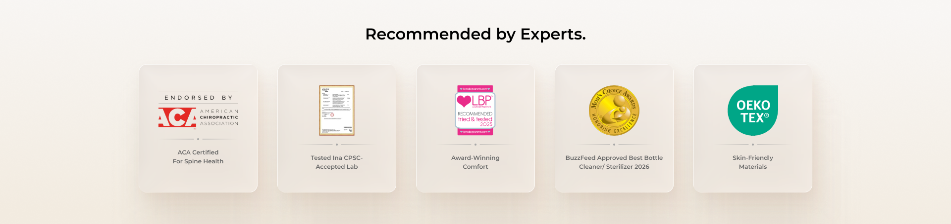 Recommended by experts