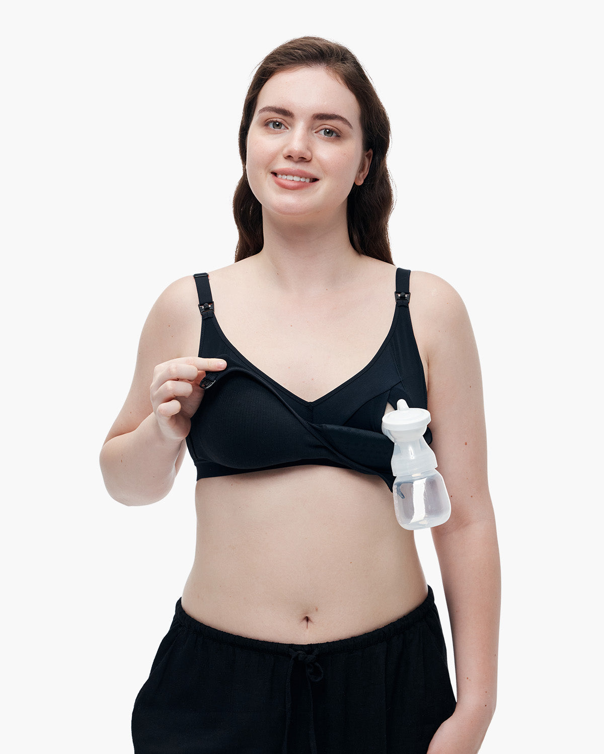 Soutien-gorge de tirage sans fil et sans coutures en tissu Tencel™ Momcozy